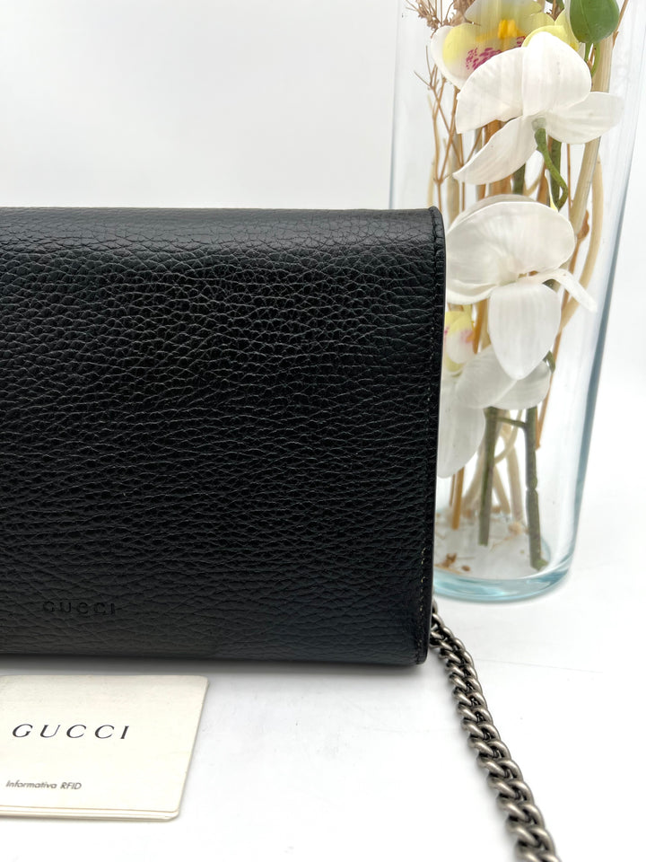 GUCCI DIONYSUS TEXTURED CALF SKIN CRYSTAL WOC