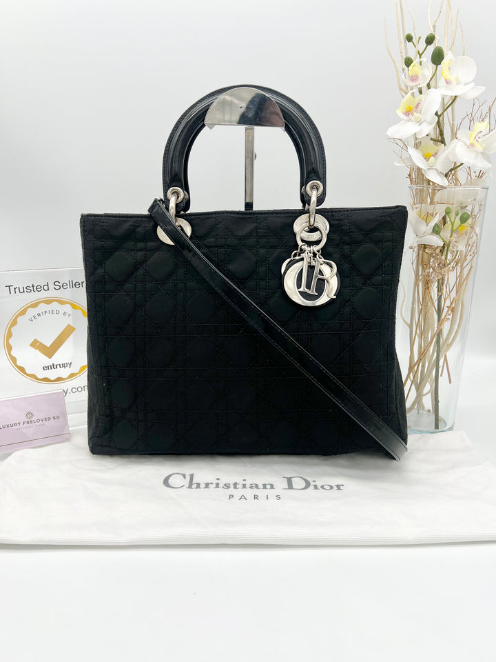 CHRISTIAN DIOR LADY DIOR CANVAS