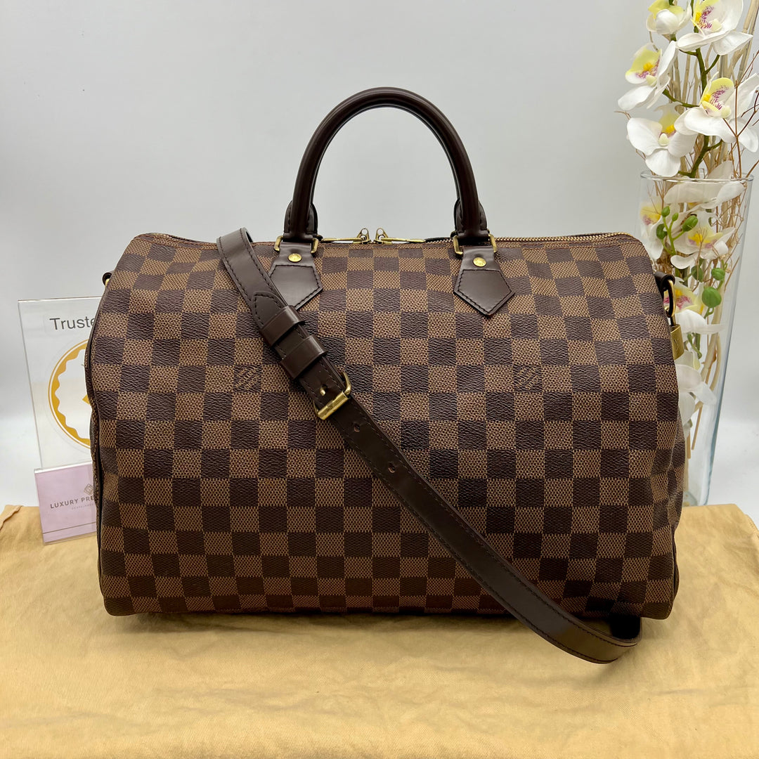 LOUIS VUITTON BANDOULIERE 35 DAMIER EBENE