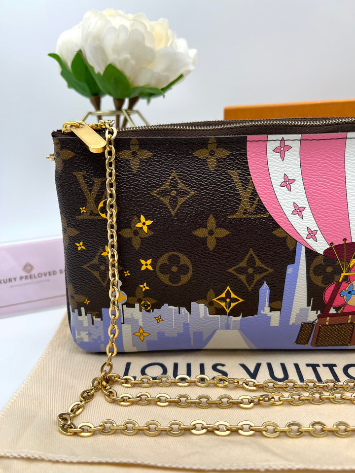 LOUIS VUITTON DOUBLE ZIP POCHETTE ( VIVIEN HOT AIR BALLOON )