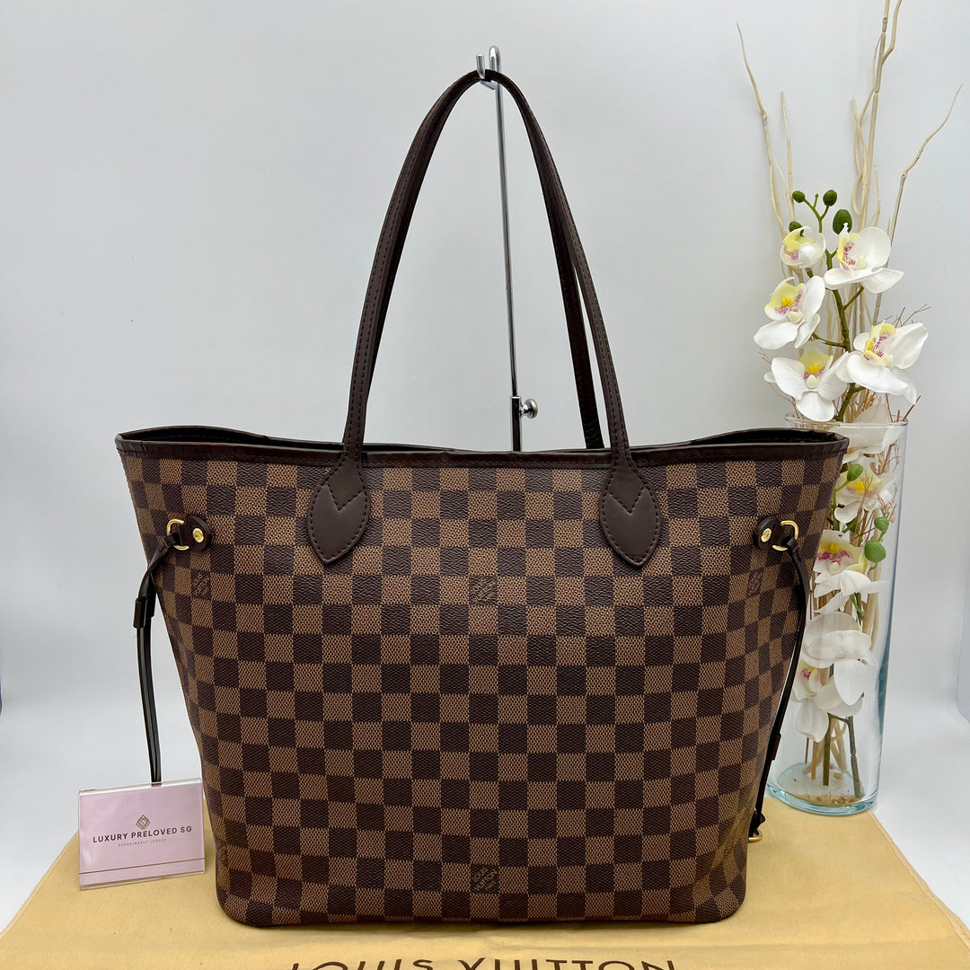 LOUIS VUITTON NEVERFULL MM DAMIER EBENE