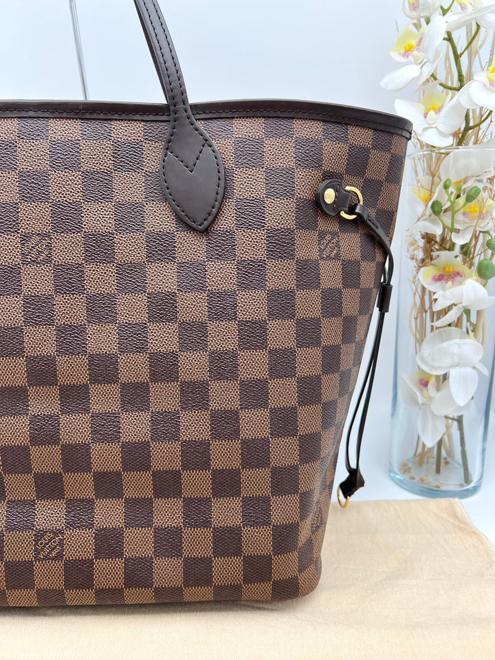 LOUIS VUITTON NEVERFULL MM DAMIER W/ POUCH (RFID)