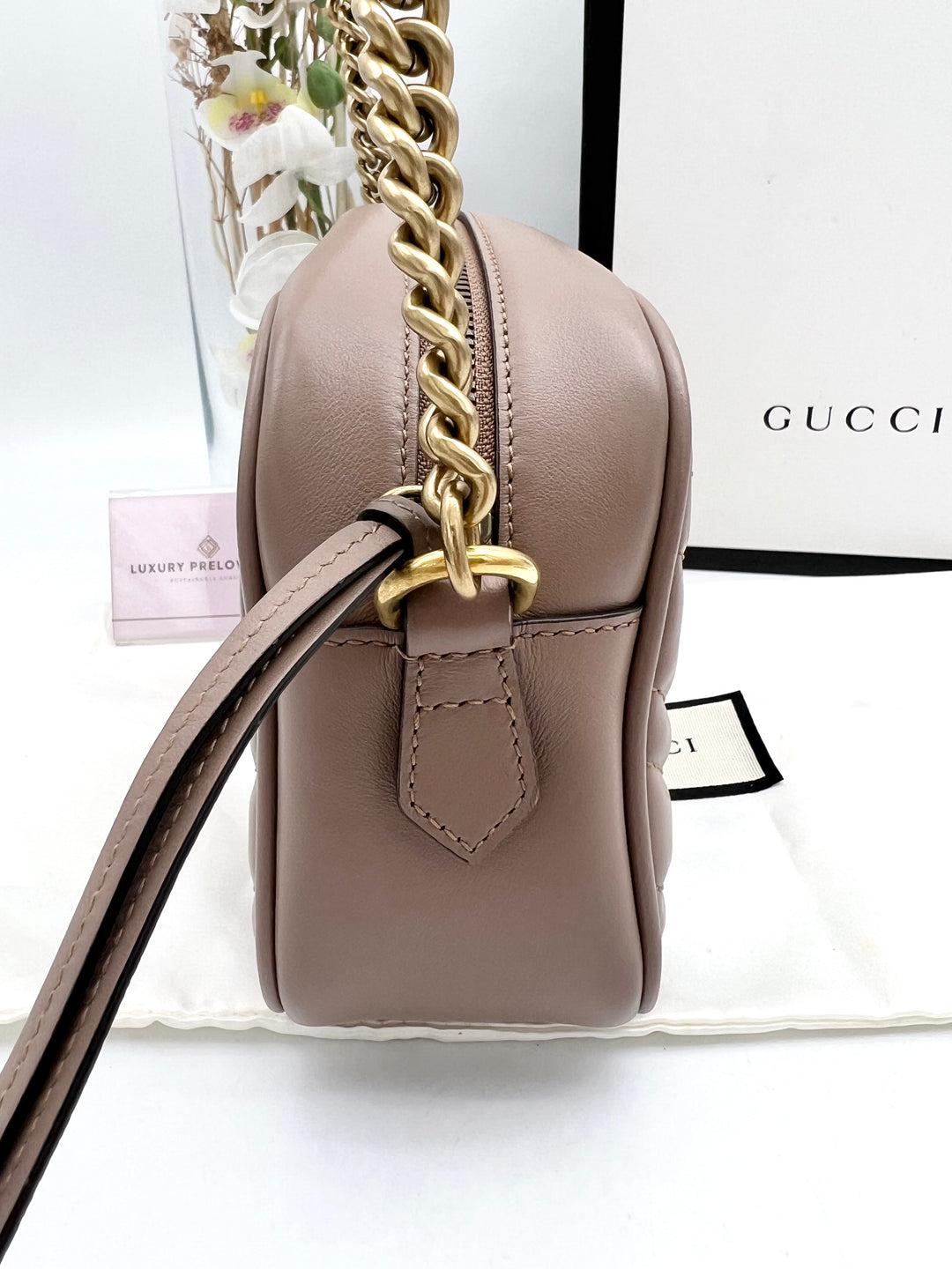 GUCCI MARMONT CAMERA QUILTED SMALL