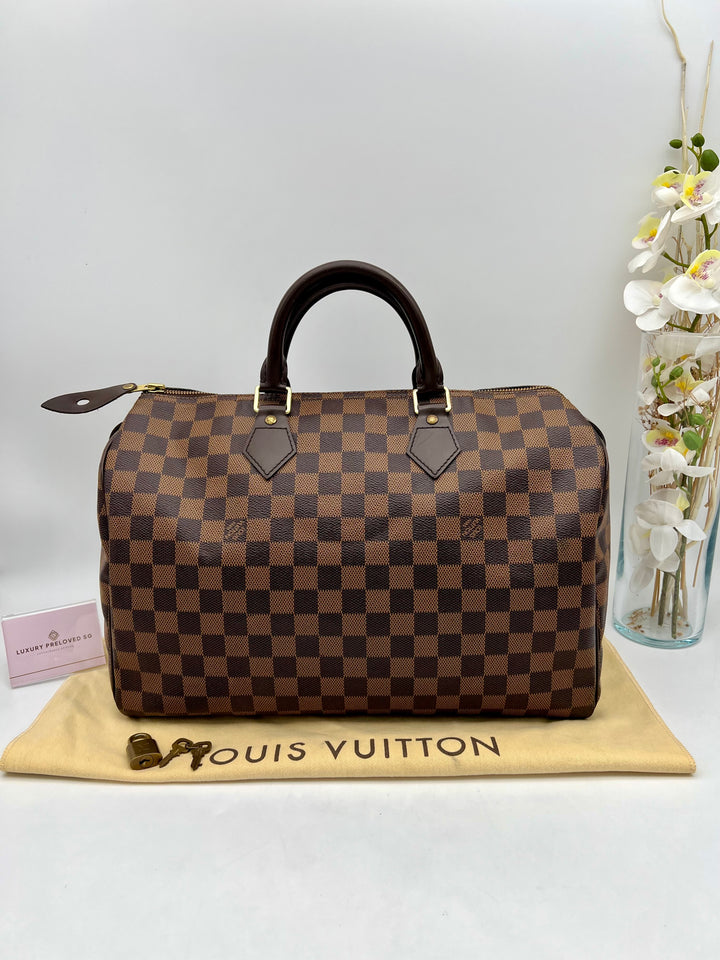 LOUIS VUITTON SPEEDY 35 DAMIER EBENE