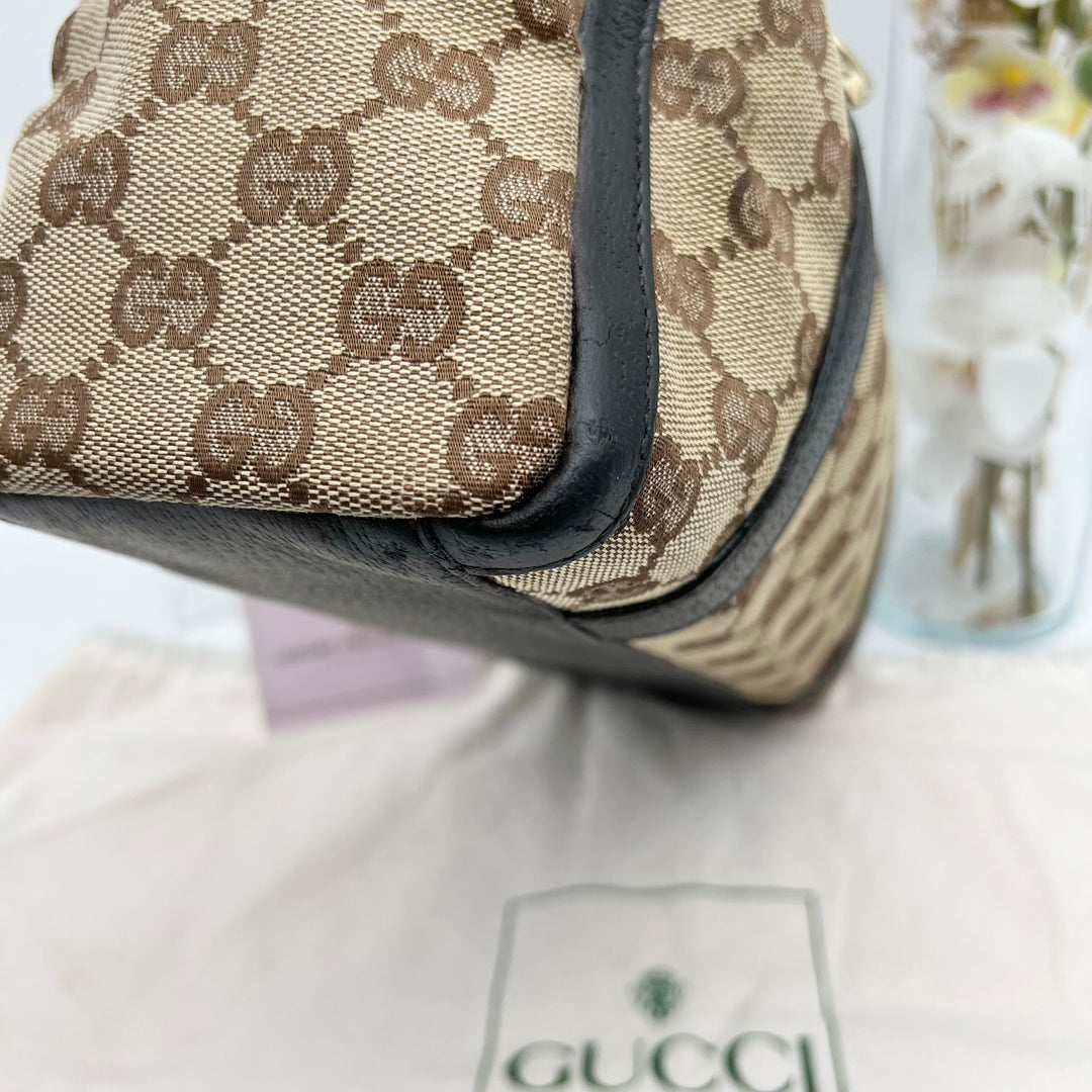 GUCCI BROWN GG CANVAS BOSTON