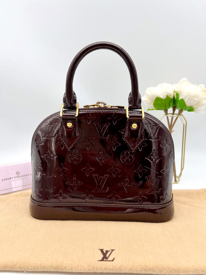 LOUIS VUITTON ALMA BB VERNIS