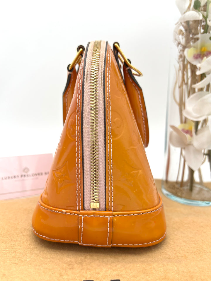 LOUIS VUITTON ALMA BB VERNIS