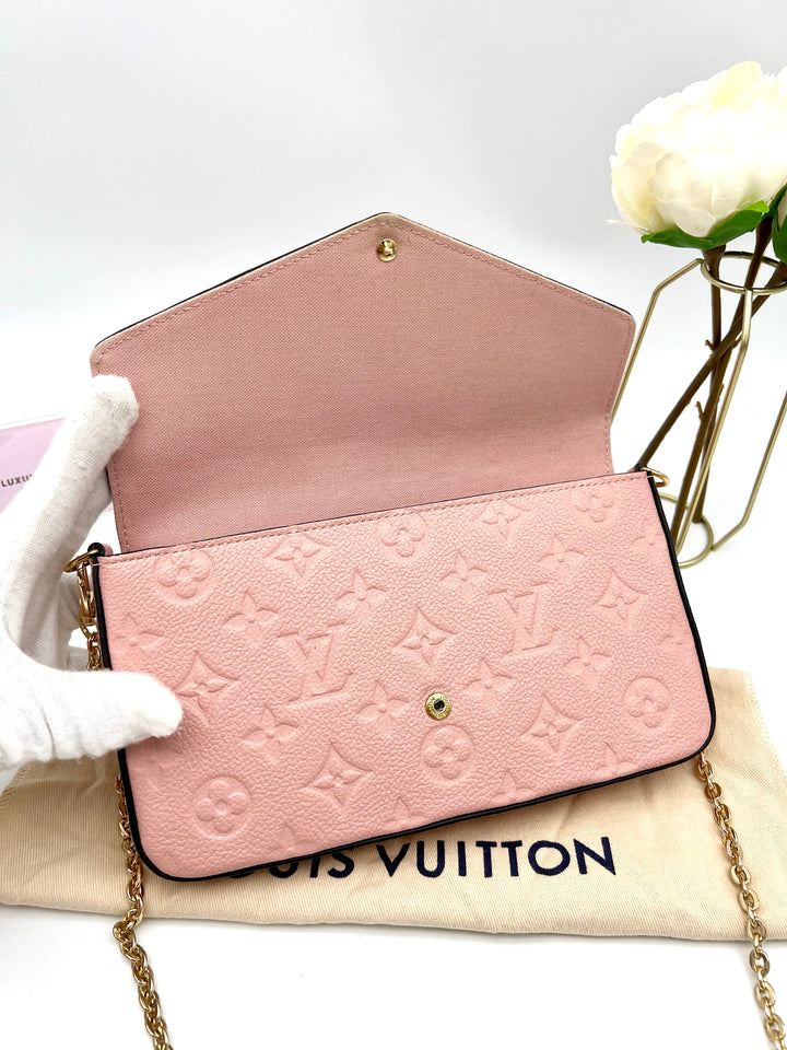 LOUIS VUITTON FELICIE EMPRIENTE LEATHER