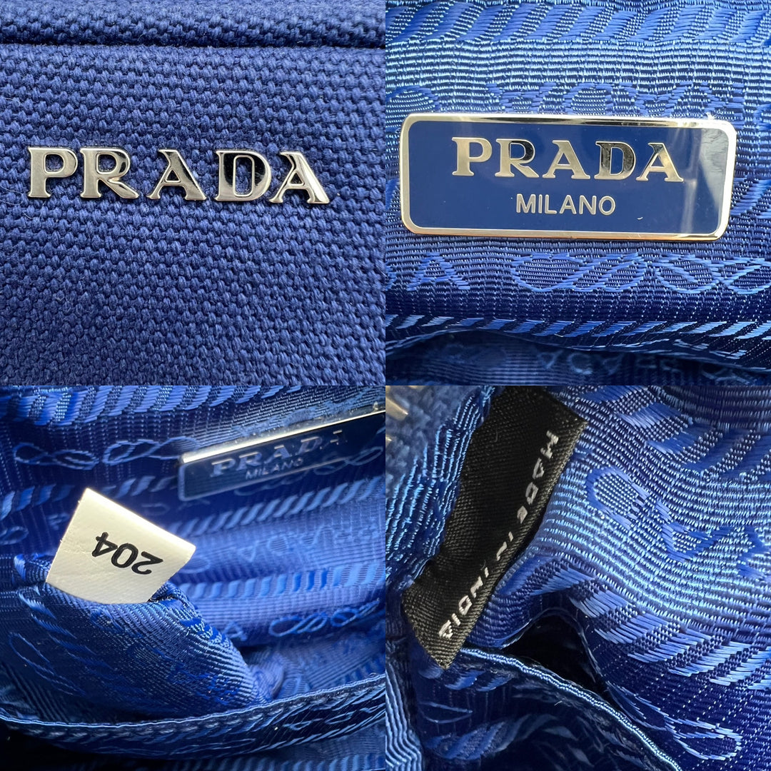 PRADA CANVAS SHOULDER BAG