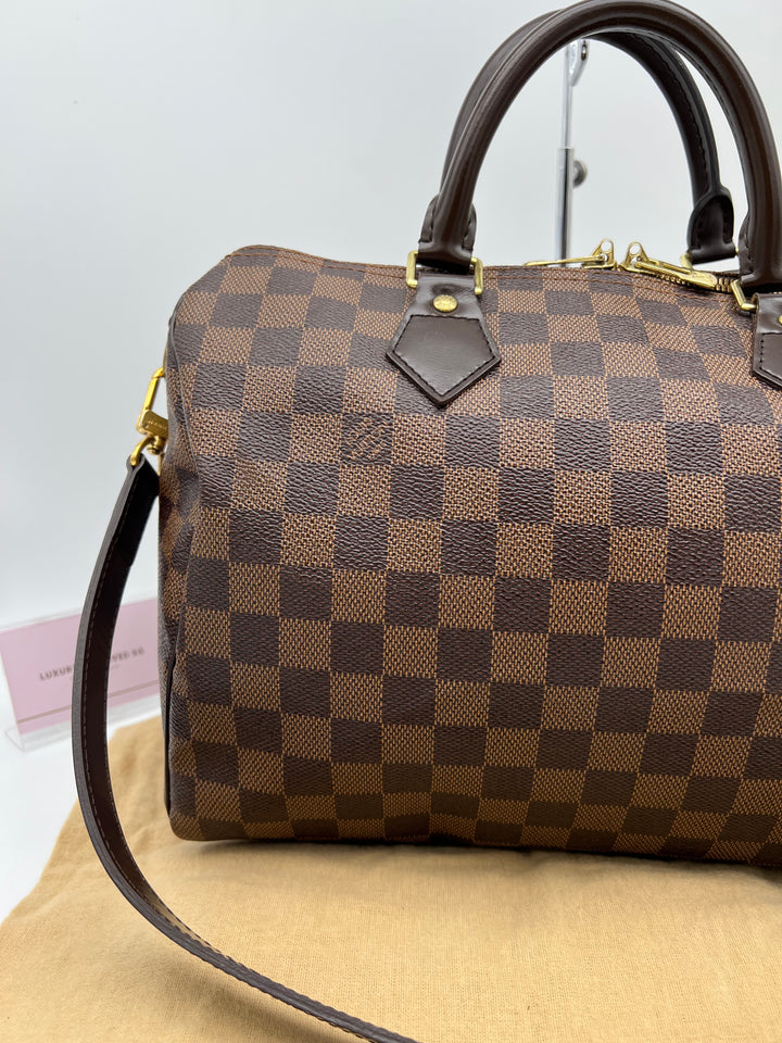 LOUIS VUITTON BANDOULIERE 30 DAMIER EBENE