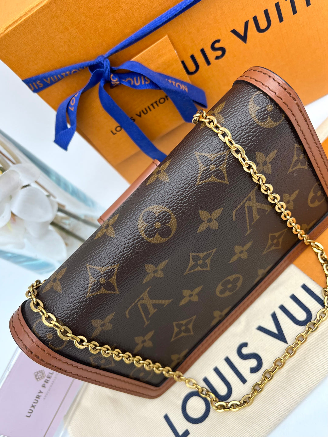 LOUIS VUITTON DAUPHINE WALLET ON CHAIN (RFID)