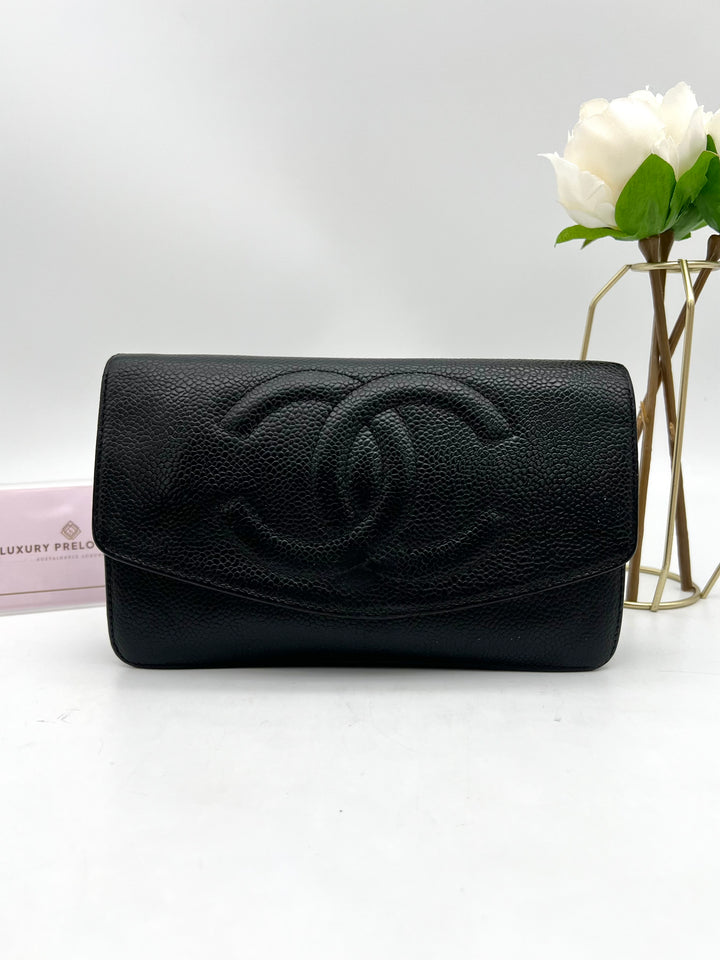 CHANEL CAVIAR TIMELESS CLUTCH