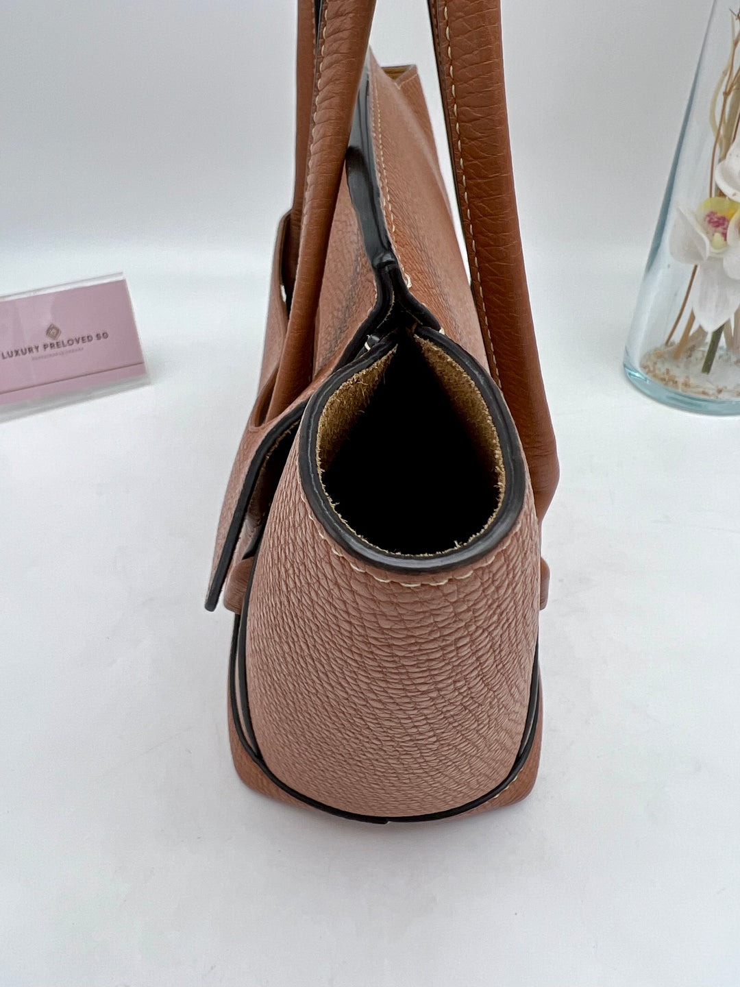 BOTTEGA VENETA ACRO GRAINY CALFSKIN
