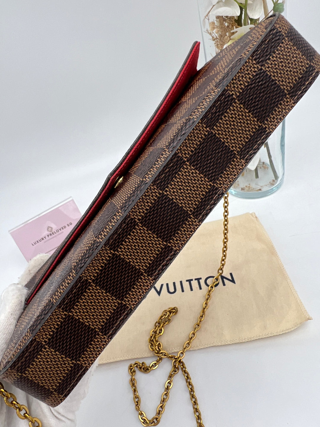 LOUIS VUITTON FELICIE DAMIER EBENE