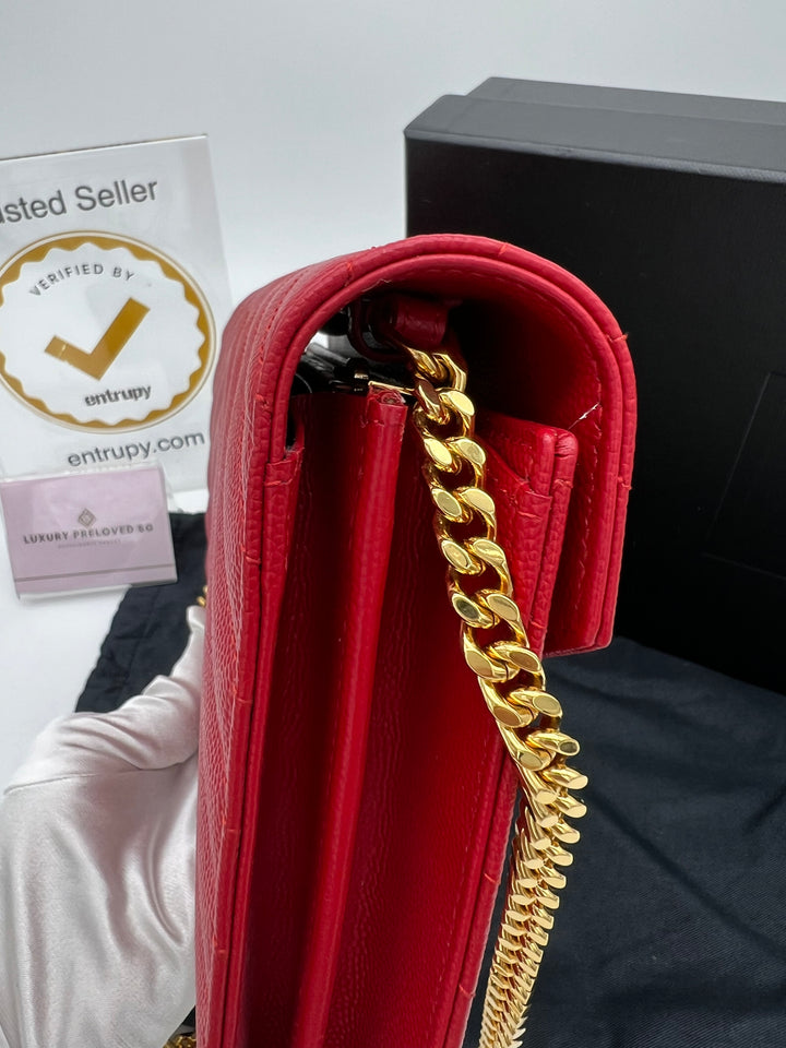 YVES SAINT LAURENT WALLET ON CHAIN