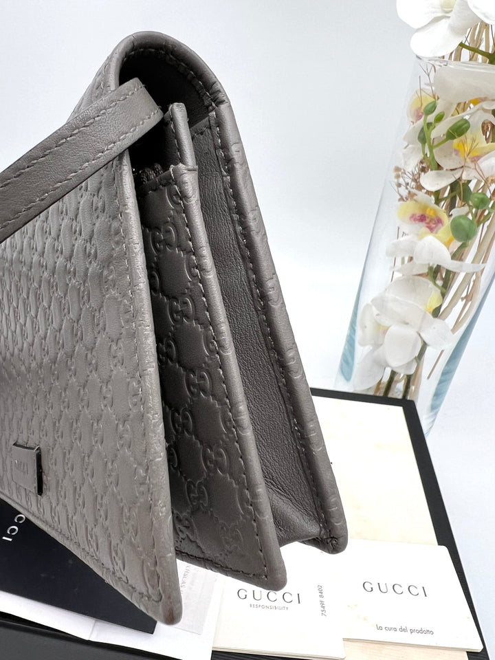 GUCCI GUCCISSIMA WALLET ON STRAP BAG