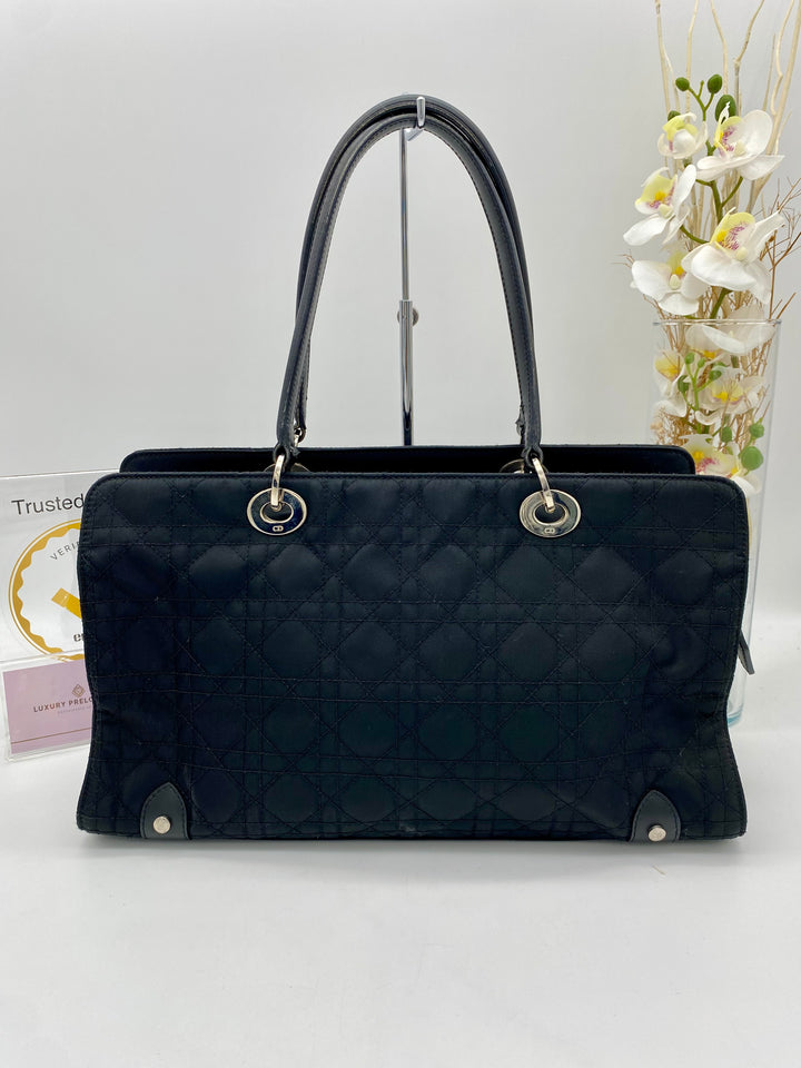 CHRISTIAN DIOR EAST WEST LADY DIOR CANVAS