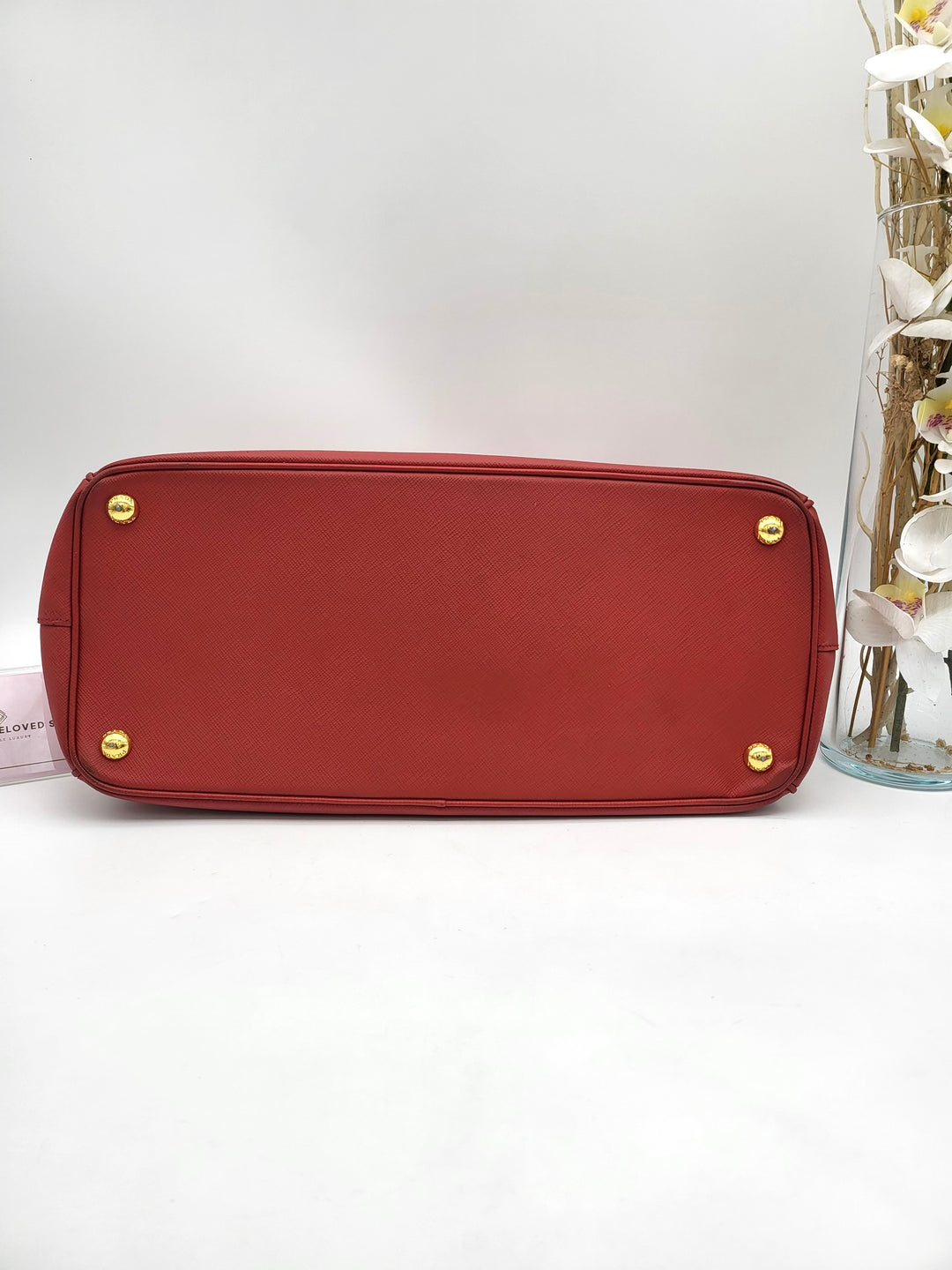 PRADA SAFFIANO DOUBLE ZIP