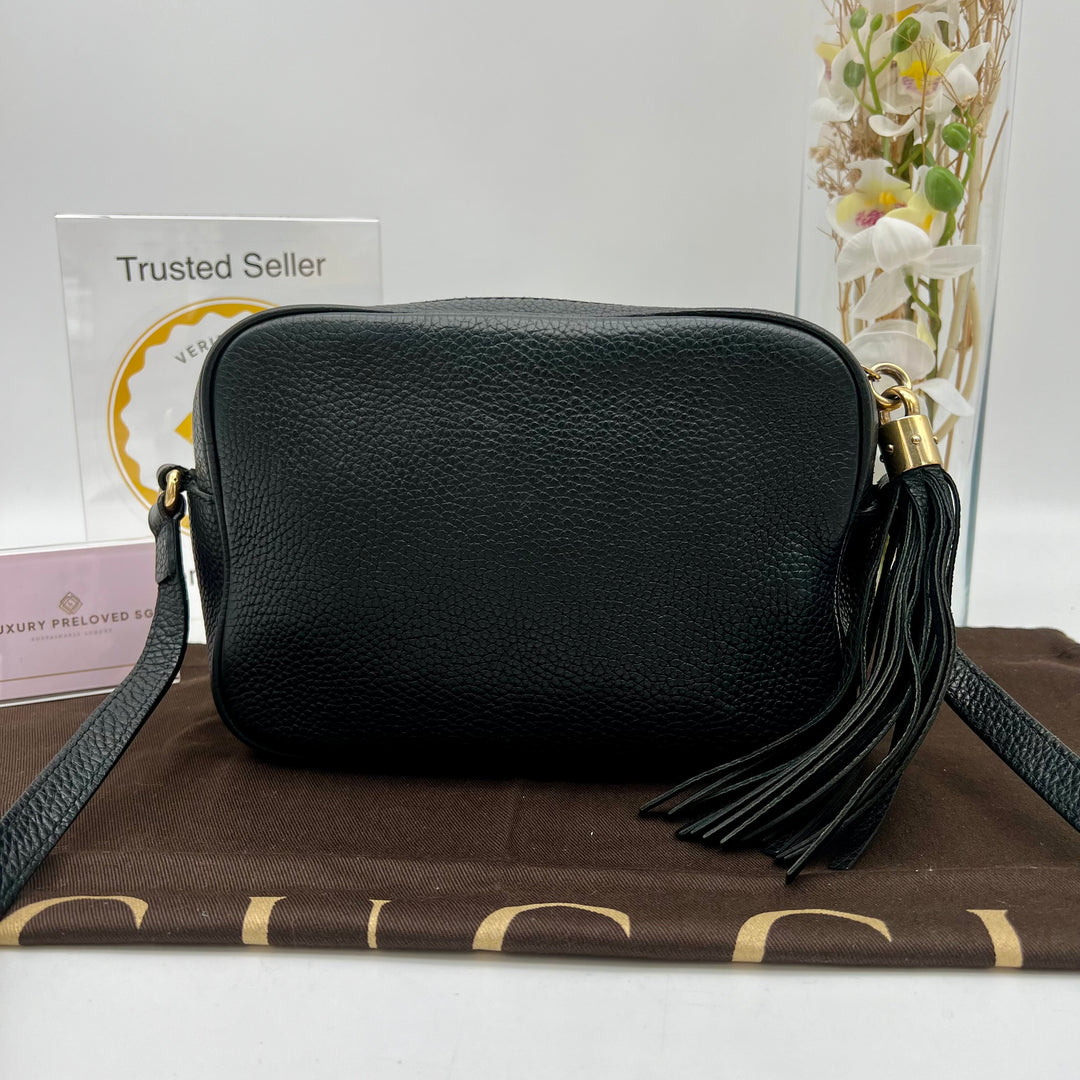 GUCCI DISCO SOHO CROSSBODY BLACK