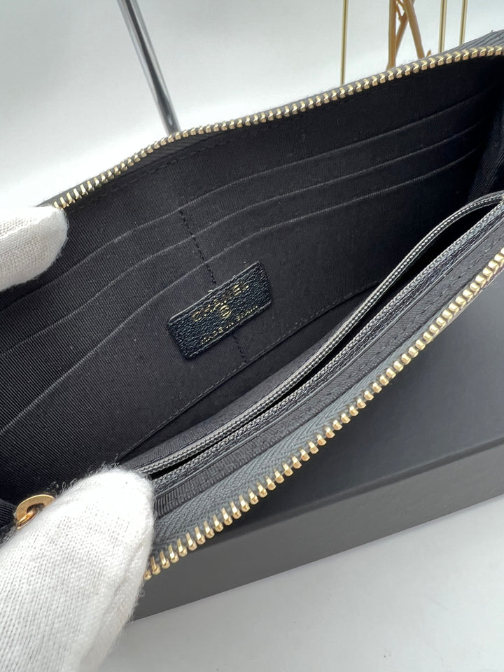 CHANEL CAVIAR CHAIN WRISTLET GHW