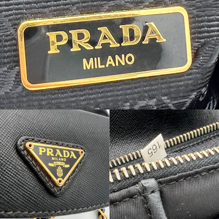 PRADA SAFFIANO NYLON CHAIN BAG