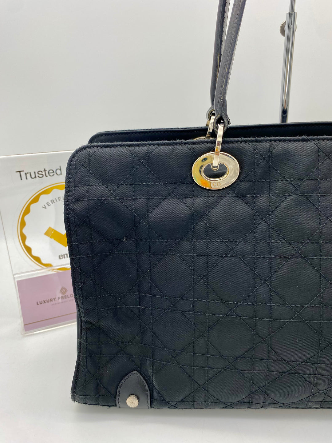 CHRISTIAN DIOR EAST WEST LADY DIOR CANVAS