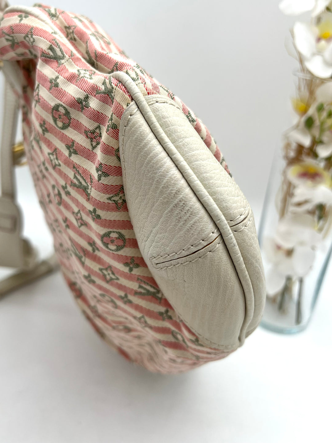 LOUIS VUITTON MINI LIN CROISETTE MARINA PM ROUGE