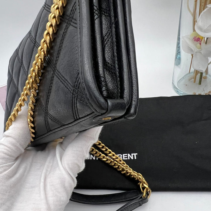 YVES SAINT LAURENT BECKY WALLET ON CHAIN