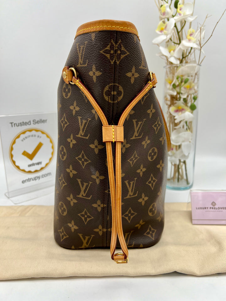 LOUIS VUITTON NEVERFULL MM MONOGRAM W/ POUCH