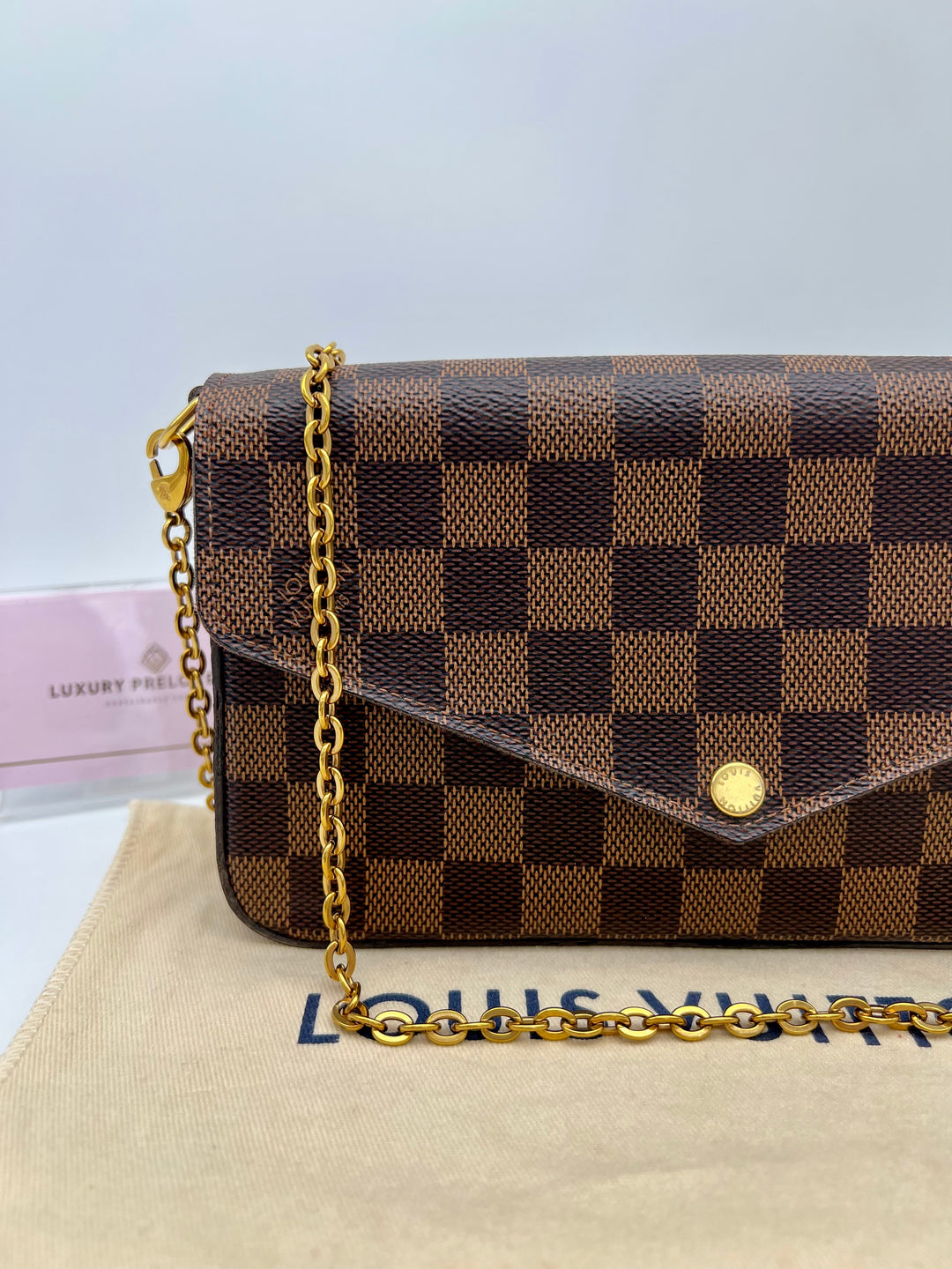LOUIS VUITTON FELICIE DAMIER EBENE