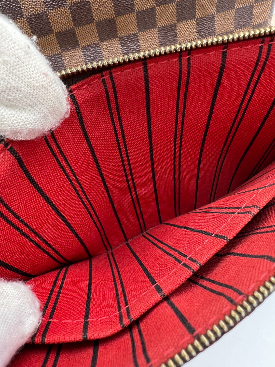 LOUIS VUITTON NEVERFULL MM DAMIER W/ POUCH (RFID)
