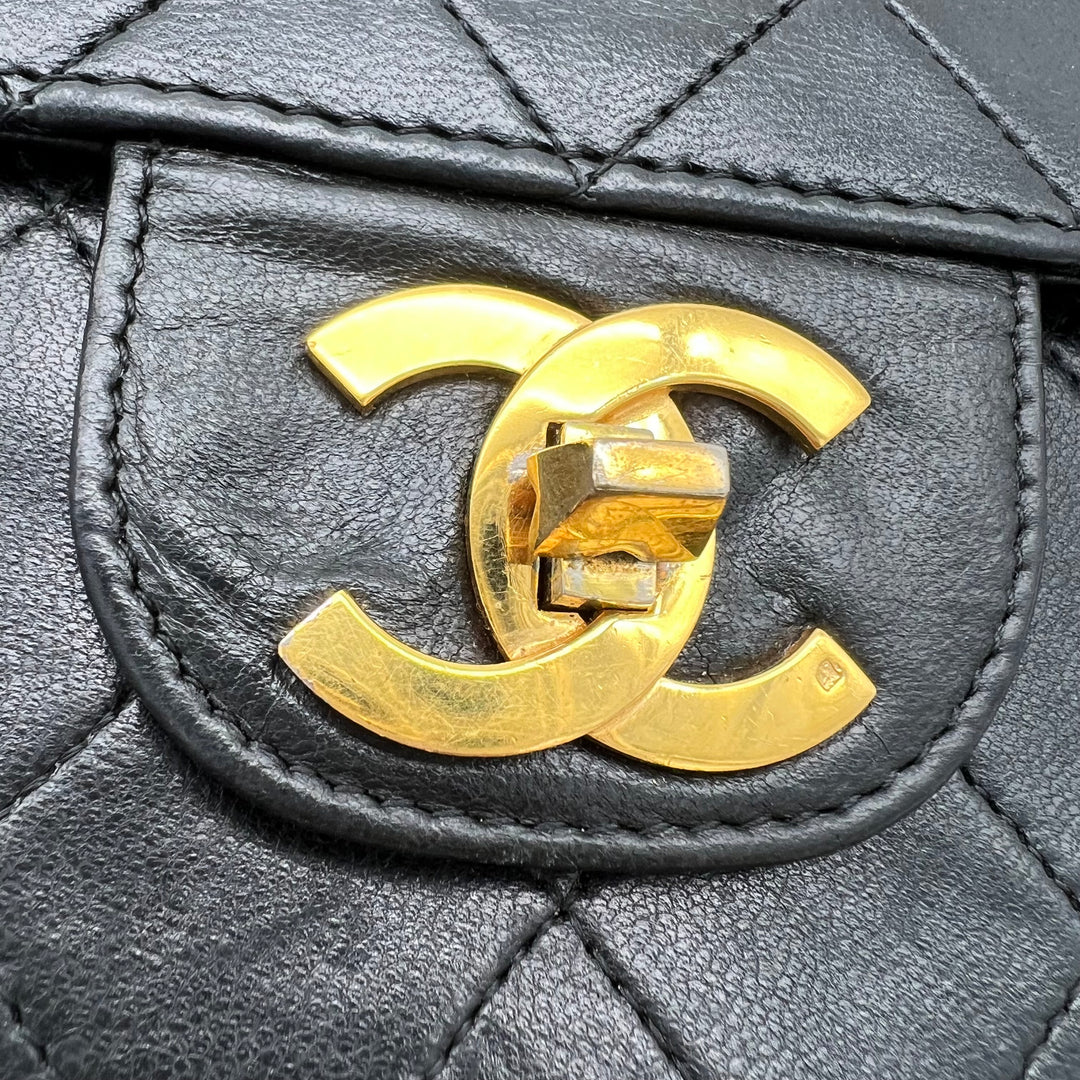 CHANEL LAMBSKIN DOUBLE FLAP BIJOUX CHAIN