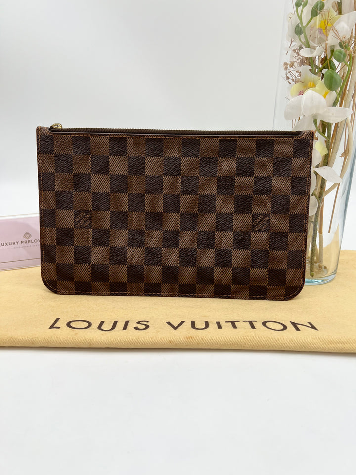 LOUIS VUITTON NEVERFULL MM DAMIER W/ POUCH