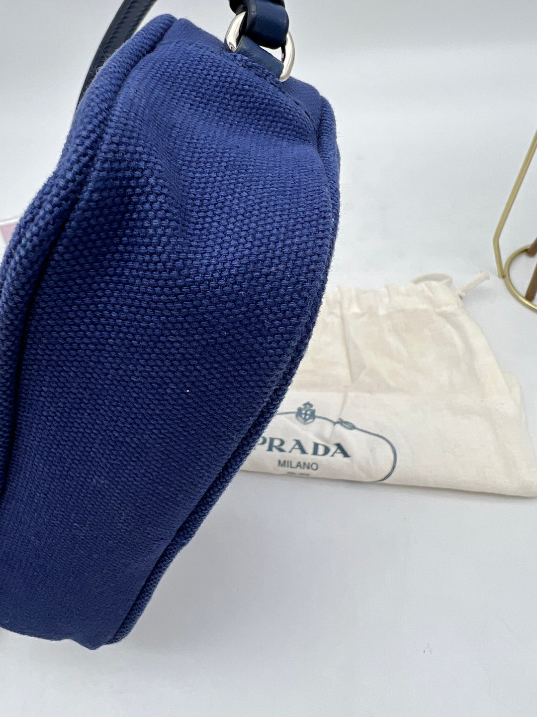 PRADA CANVAS SHOULDER BAG