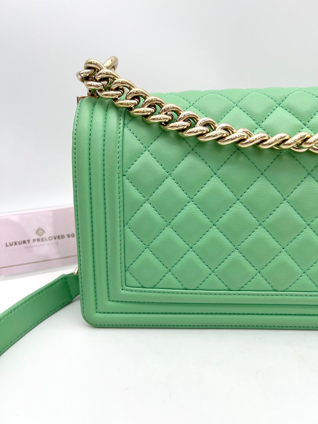 CHANEL LAMBSKIN OLD MEDIUM BOY