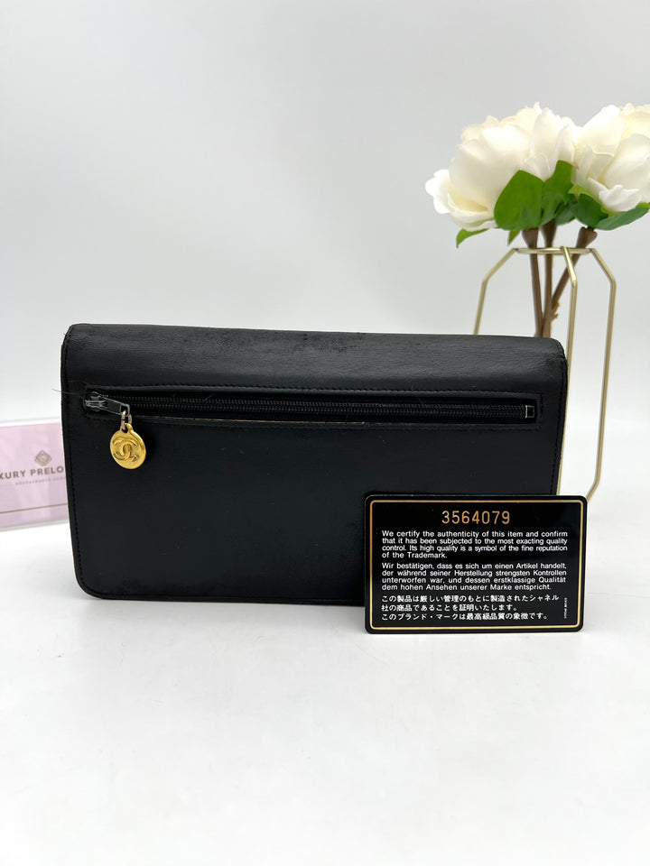 CHANEL LAMBSKIN TIMELESS CLUTCH