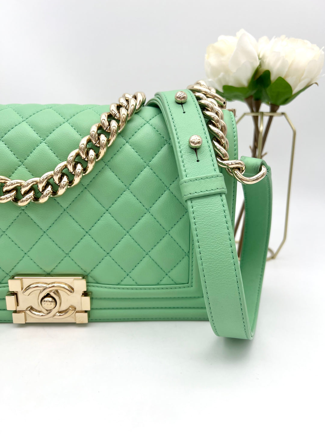 CHANEL LAMBSKIN OLD MEDIUM BOY