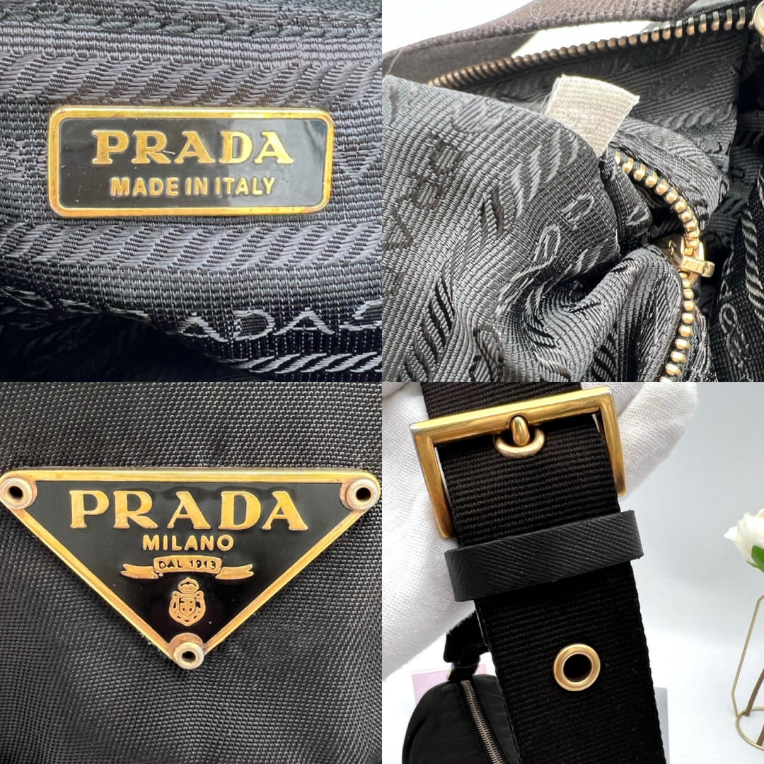 PRADA QUILTED NYLON SHOULDER BAG