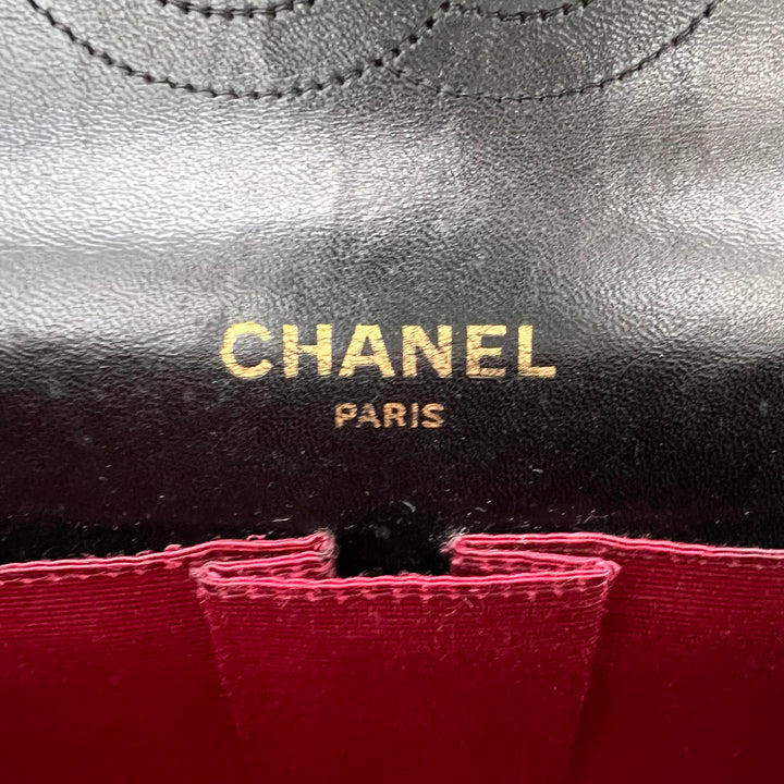 CHANEL LAMBSKIN DOUBLE FLAP BIJOUX CHAIN