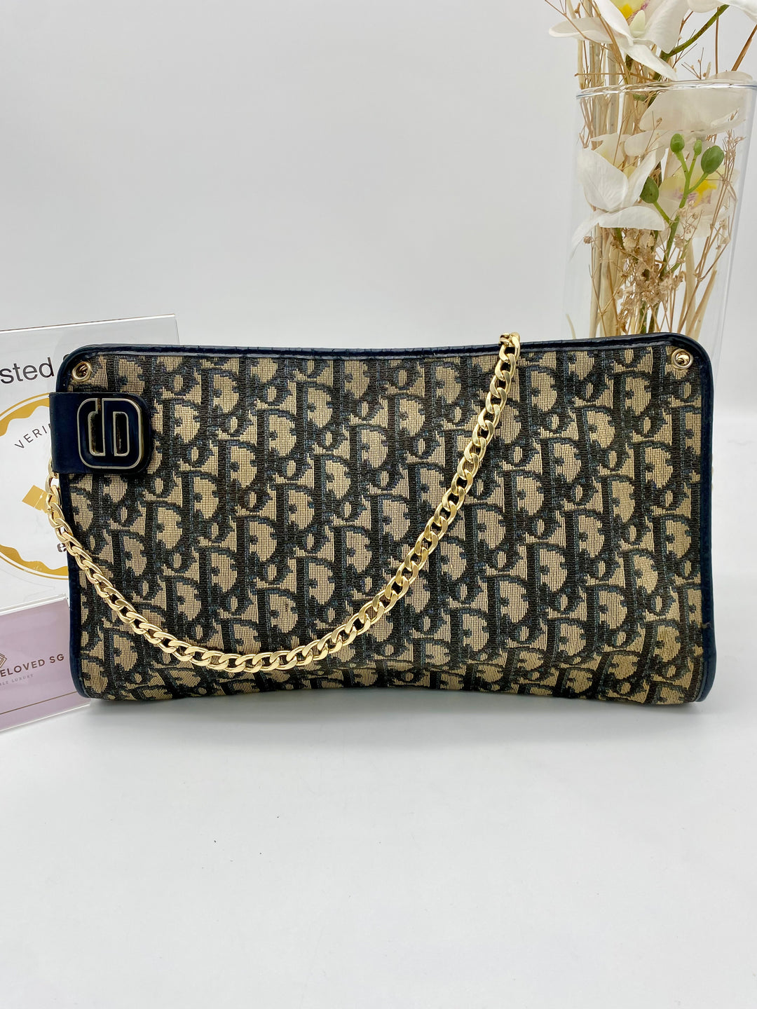 CHRISTIAN DIOR  TROTTER VINTAGE CLUTCH