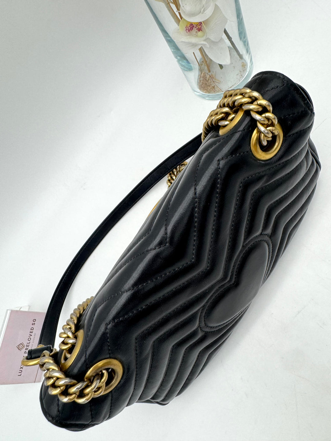 GUCCI MARMONT QUILTED GHW SHOULDER BAG