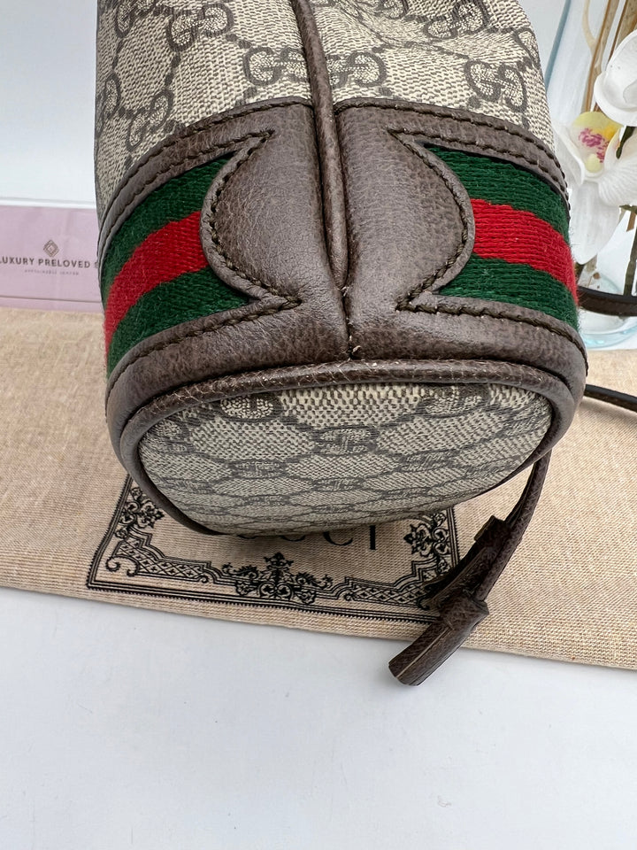 GUCCI OPHIDIA GG BUCKET CROSSBODY