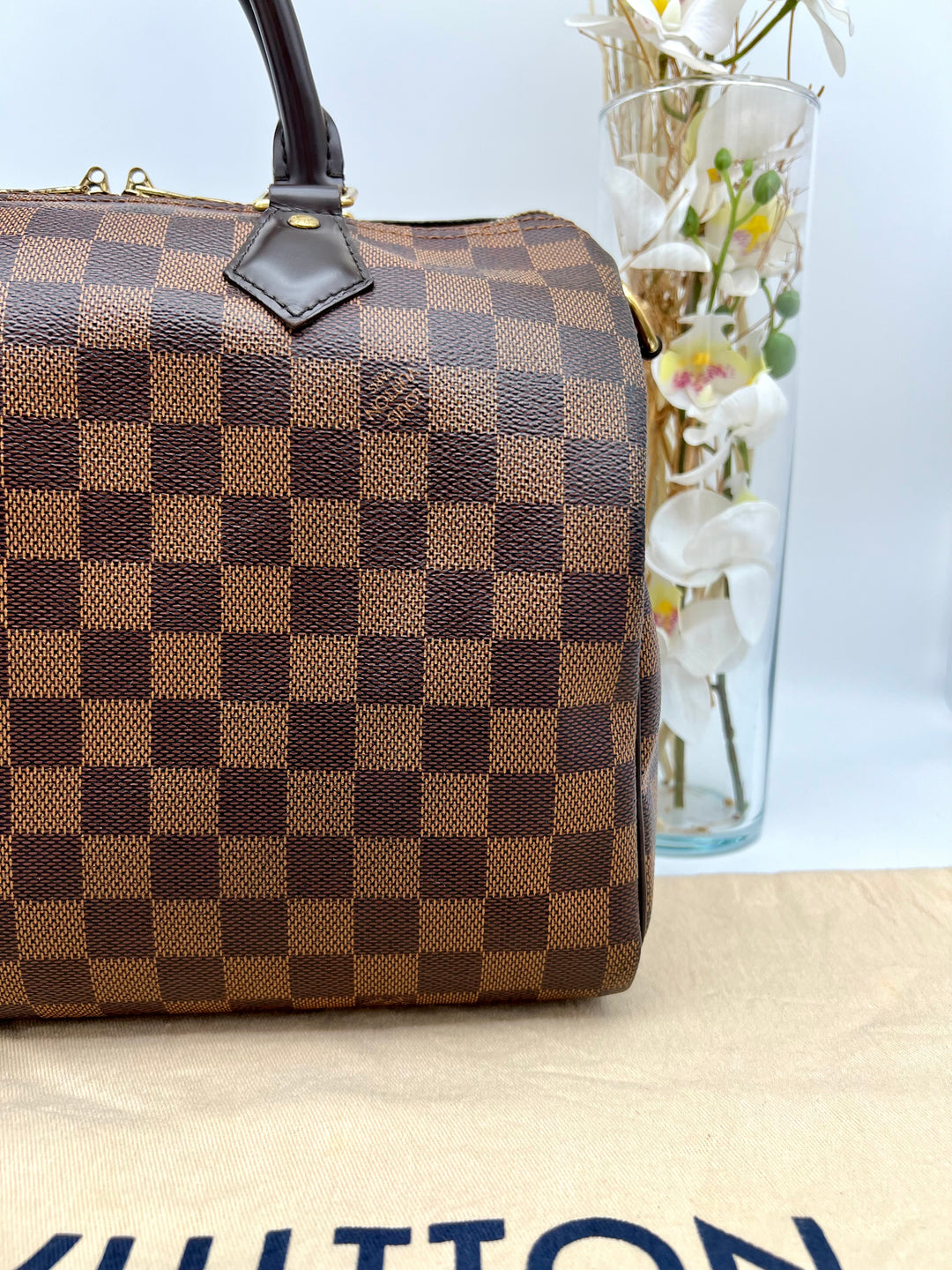 LOUIS VUITTON BANDOULIERE 30 DAMIER EBENE