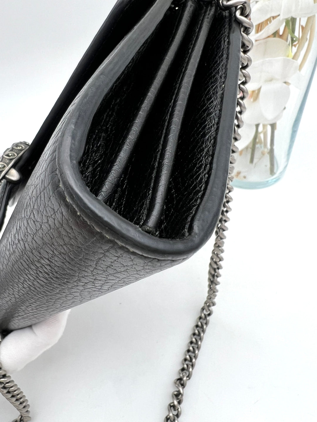 GUCCI DIONYSUS TEXTURED CALF SKIN CRYSTAL WOC