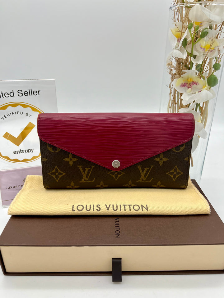 LOUIS VUITTON FUCHIA EPI MARIE WALLET