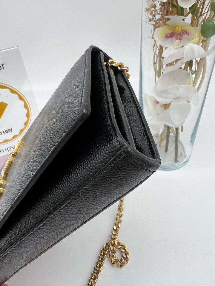 YVES SAINT LAURENT WALLET ON CHAIN