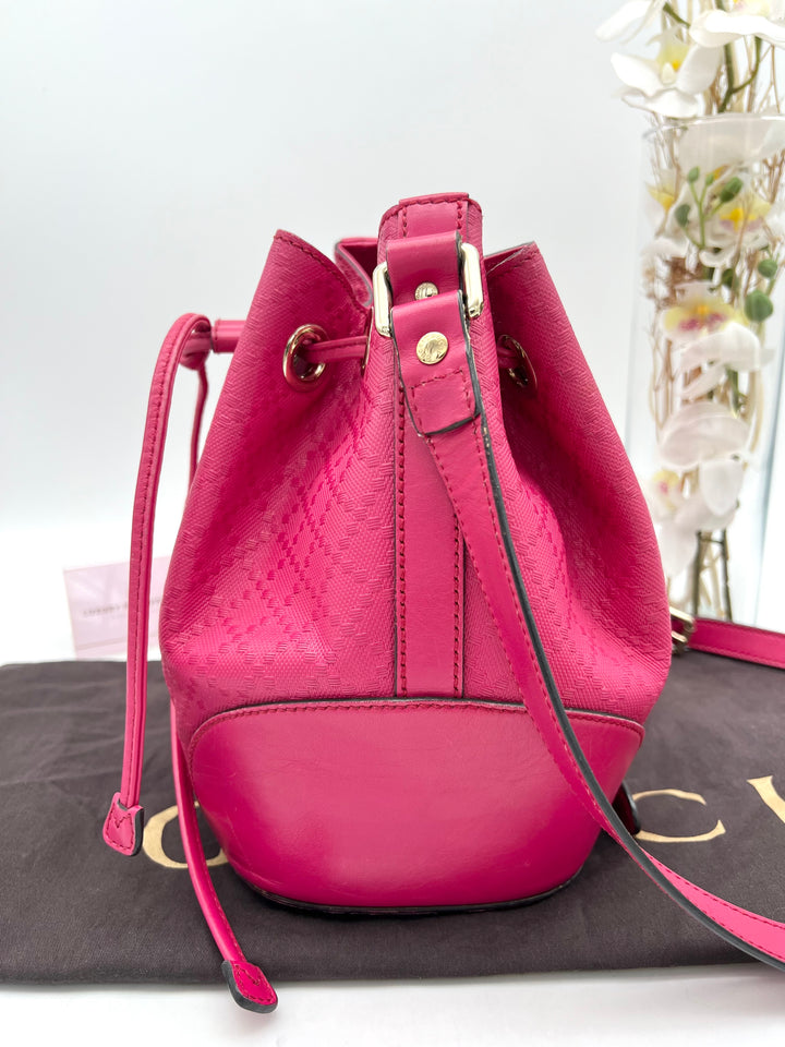 GUCCI GG DRAWSTRING BUCKET BAG