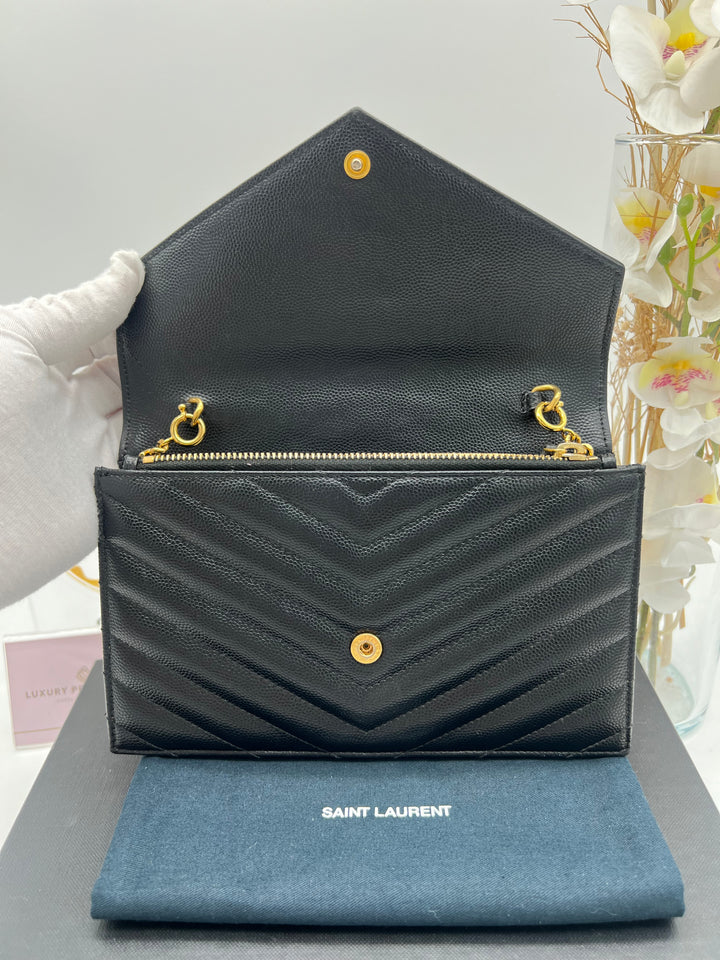 YVES SAINT LAURENT MONOGRAM ENVELOPE