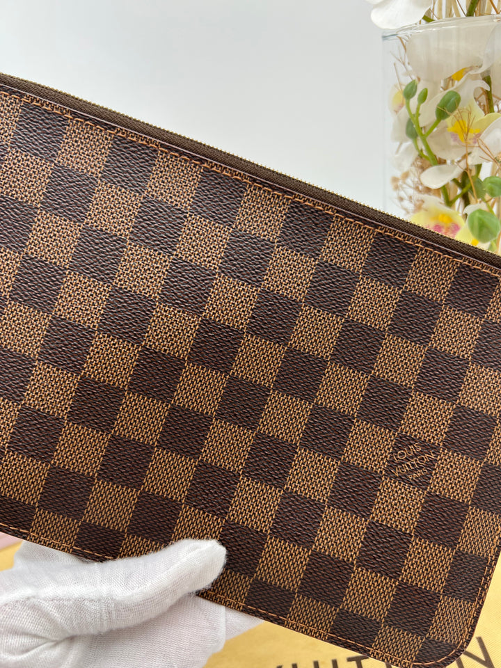 LOUIS VUITTON NEVERFULL MM DAMIER W/ POUCH