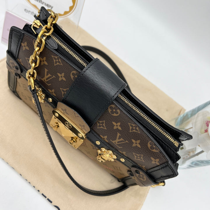 LOUIS VUITTON TRUNK CLUTCH 2 WAY BAG ( MICROCHIPPED )